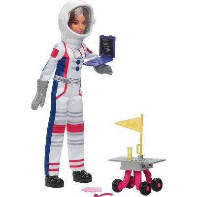 Barbie 65th Anniversary Careers Astronaut Doll & 10 Accessories Including Rolling Rover & Space Helmet : Target