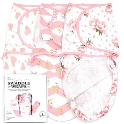 Baby Swaddle Wrap, Easy Change Baby Zipper Blanket Swaddles, 3-Pack Newborn Swaddle Sack, Baby Swaddles Sleep Sack 0-3 Months, Swaddles for Newborns,