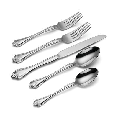 Boutonniere 45 Piece Everyday Flatware Set, Service For 8