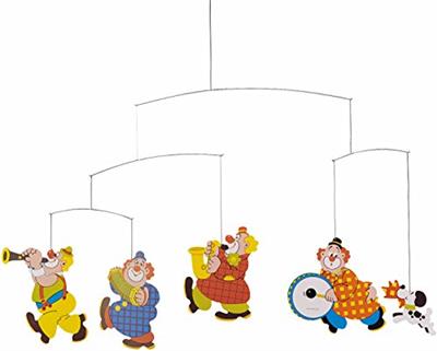 Circus Hanging Nursery Mobile - 22 Inches - High Quality - Handmade in Denmark by Flensted