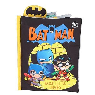 My First Comic Soft Book - Kids Preferred DC Comics The Batman Brave Little Heros Baby Crinkle Soft Sensory Book with Soft Fabric for Babies, 6.25x9 I