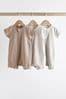 Buy Neutral Two Way Zip Baby Rompers 3 Pack (0mths-3yrs) from the Next UK online shop