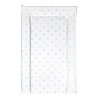 Baby Changing Mat, Aqua Polka Deluxe Waterproof with Raised Padded Edges, Uniquely Designed, Easy Wipe Clean a Perfect, Practical Addition to Your Nur