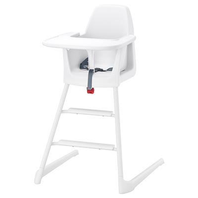 LANGUR high chair with tray, white - IKEA CA