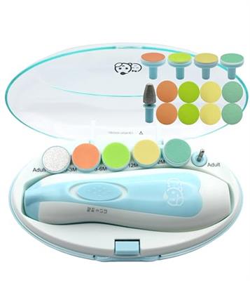 Royal Angels Baby Nail File 21 in 1, Safe Electric Baby Nail Buffer, Extra 13 Replacement Tools, Baby Nail Kit, Baby Nail Trimmer, Newborn Toddler Toe