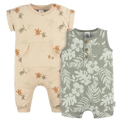 2-Pack Baby Boys Tropical Rompers
– Gerber Childrenswear