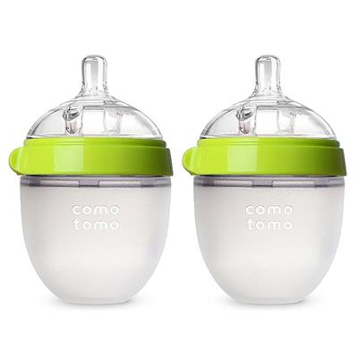 Amazon.com : Comotomo Baby Bottle, Green, 5 Ounce (2 Count) : Baby