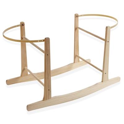 Clair de Lune Rocking Moses Basket Stand - Natural