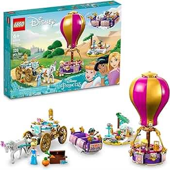 Amazon.com: LEGO Disney Princess Enchanted Journey Building Set - 3in1 Playset with Cinderella, Jasmine, Rapunzel Mini Dolls, Toy Horse & Carriage, Ho