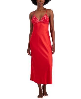 I.N.C. International Concepts Womens Sparkle Cup Nightgown, Created for Macys - Macys