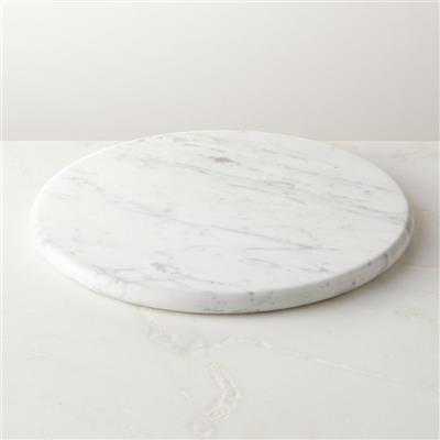 Piero Round Marble Serving Platter by Gianfranco Frattini | CB2