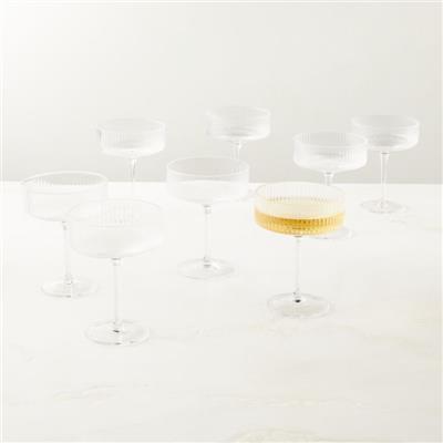 Eve Coupe Cocktail Glass Set of 8 + Reviews | CB2