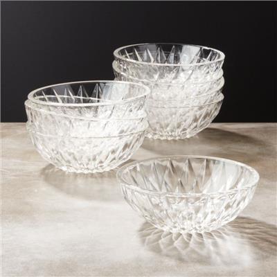 Daphne Modern Glass Mini Serving Bowl Set of 8 + Reviews | CB2