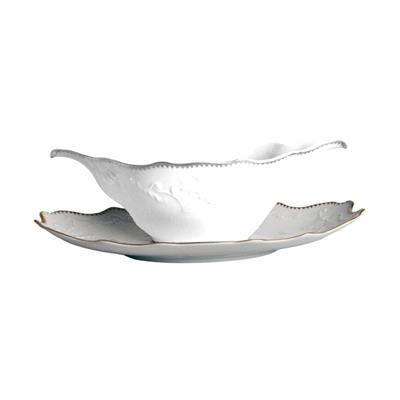 Simply Anna Gold Gravy Boat Tray Only