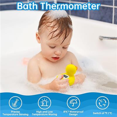Amazon.com : b&h Duck Baby Bath Thermometer, Toddlers Bath Temperature Thermometer Safety Floating Toy, Bathtub Thermometer, at Fahrenheit and Celsius