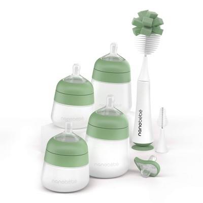 Nanobebe Flexy Baby Bottle Set - Sage - 15ct : Target