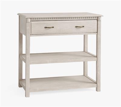 Rory Changing Table Console, Weathered White, UPS Delivery