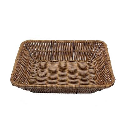 AMBOJIE Wicker Bread Basket,Tabletop Food Baskets Serving Trays,Hand Woven Storage Basket for Fruit Vegetables Sundries in Home office Restaurant & Ba