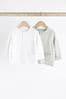 Buy Grey/White Baby Knitted Cardigans 2 Packs from the Next UK online shop
