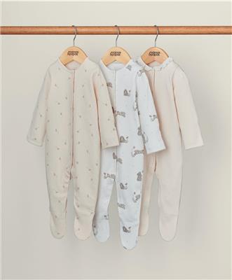 Bunny Floral Sleepsuits (Set of 3)
– Mamas & Papas UK