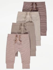 Neutral Joggers 4 Pack | Baby | George at ASDA
