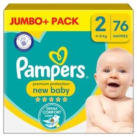 Pampers New Baby Nappies, Size 2 (4-8kg) Jumbo  Pack | Ocado