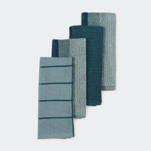 4 Pack Mineral Linear Terry Tea Towels - Kmart