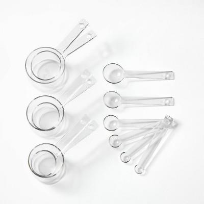 12pc Tritan Plastic Measuring Cups And Spoons Set Clear - Figmintâ„¢ : Target