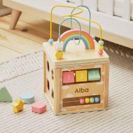 Personalised Wooden Activity Cube Toy | My 1st Years