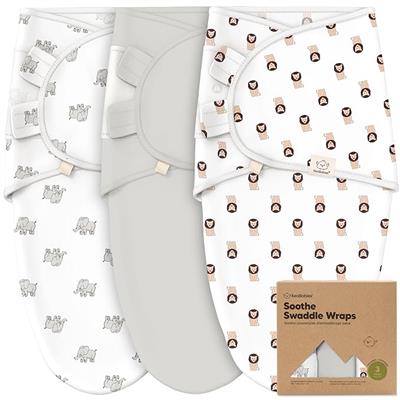 Amazon.com: KeaBabies Paquete de 3 sacos de dormir orgánicos para bebé, saco de envolver para recién nacido, pañales ergonómicos para bebés de 0 a 3 m