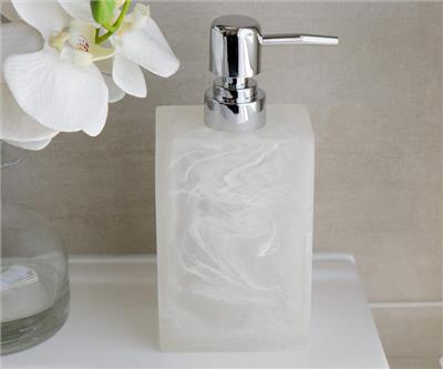 Parker White Resin Soap Dispenser - Home Decor Online - New Arrivals
