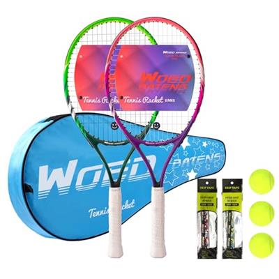 19 23 25 Kids Tennis Racket Junior/Youth Tennis Racquet with Tennis Ball Carry Bag Overgrips Vibrations Dampers…