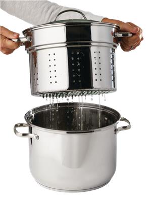 MASTER Chef Stainless Steel Pasta Pot Set, 8qt