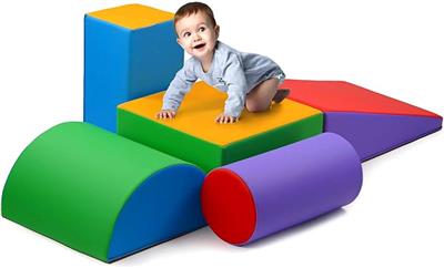 Amazon.com: Play22 Climb & Crawl Activity Play Set - Climbing Foam Shape Toy for Toddlers 5 Piece Soft Zone Climbing Blocks, Safe Indoor Crawling Gym