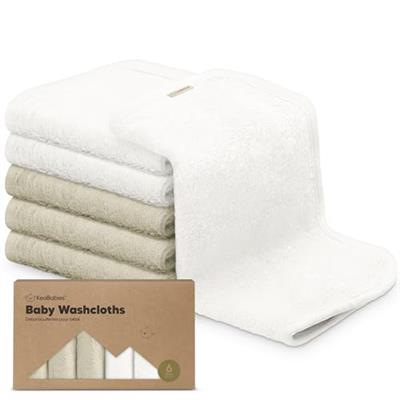 6-Pack Baby Washcloths - Soft Viscose Derived from Bamboo Washcloth, Baby Wash Cloths, Baby Wash Cloth for Newborn, Kids, Bath Baby Towels, Face Towel