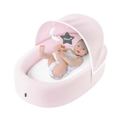 Biliboo Premium Baby Lounger for Newborn, Infant and Toddler - Baby Nest Lounger - Pink