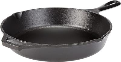 Amazon.com: Lodge 15 Inch Cast Iron Pre-Seasoned Skillet – Signature Teardrop Handle - Use in the Oven, on the Stove, on the Grill, or Over a Campfire