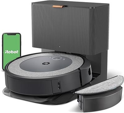 Amazon.com - iRobot Roomba Combo i5  Self-Emptying Robot Vacuum and Mop, Clean by Room with Smart Mapping, Empties Itself for Up to 60 Days, Works wit