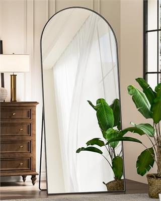 Antok Arched Full Length Mirror, 71x32 Arched Floor Mirror, Glassless Mirror Full Length with Stand, Floor Mirror Freestanding, Wall Mounted Mirrors