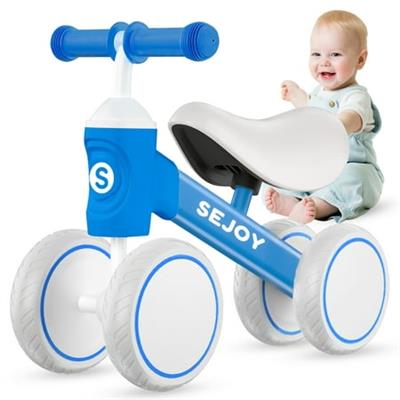 Sejoy Baby Balance Bike, 10-36 Month Kids Toddler Walker, 4 Wheels Riding Toys for Boys and Girls, First Birthday Gifts - Walmart.ca