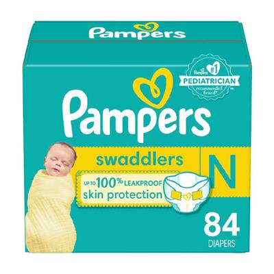 Pampers Swaddlers Diapers Size 0 Super Pack, 84-pk