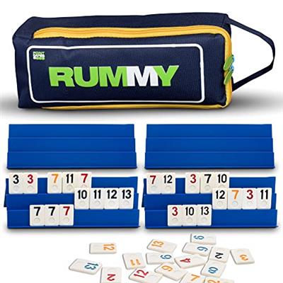 Point Games: Full Size Rummy Game with 3 Tier Exclusive Boards in Super Durable Travel Bag