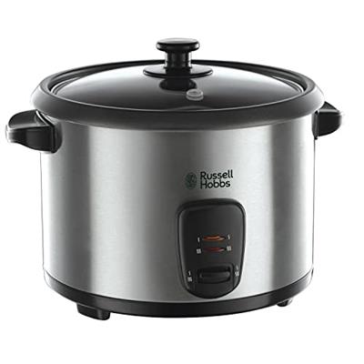 Russell Hobbs Electric Rice Cooker & Steamer - 1.8L (10 cup) Keep warm function, Removable non stick bowl, Easy to clean, Steamer basket, measuring cu