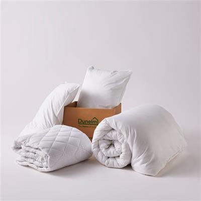 Duvet, Pillows and Protector Starter Pack - Double | Dunelm