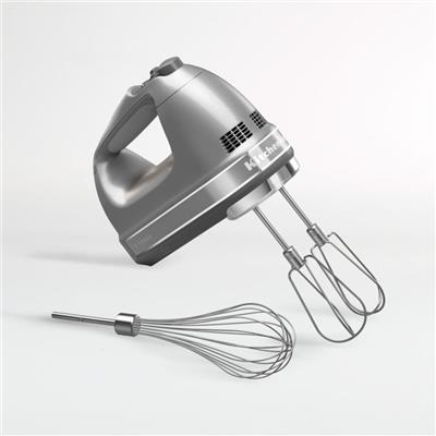 KitchenAid Silver 7-Speed Electric Hand Mixer   Reviews | Crate & Barrel