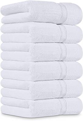 Utopia Towels [6 Pack Premium Hand Towels Set, (16 x 28 inches) 100% Ring Spun Cotton, Ultra Soft and Highly Absorbent 600GSM Towels for Bathroom, Gym