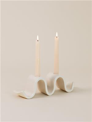 Wyat Candelabra, Cream – SIN | Home Goods