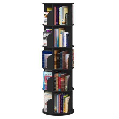 TOYTEXX 5-Tier 360° Rotating Stackable Bookshelf Organizer for Adults&Childern – Home & Office Use- Black - Walmart.ca