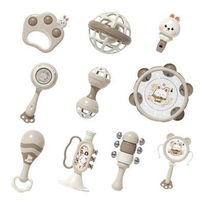 Newborn Baby 10 Pcs Rattle Drum Toy Set Early Learning Sensory Hand Shaker | Shop Today. Get it Tomorrow! | takealot.com