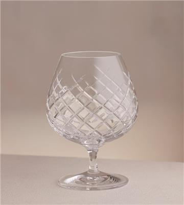 Barwell Cut Crystal Brandy Glass, Set of Four